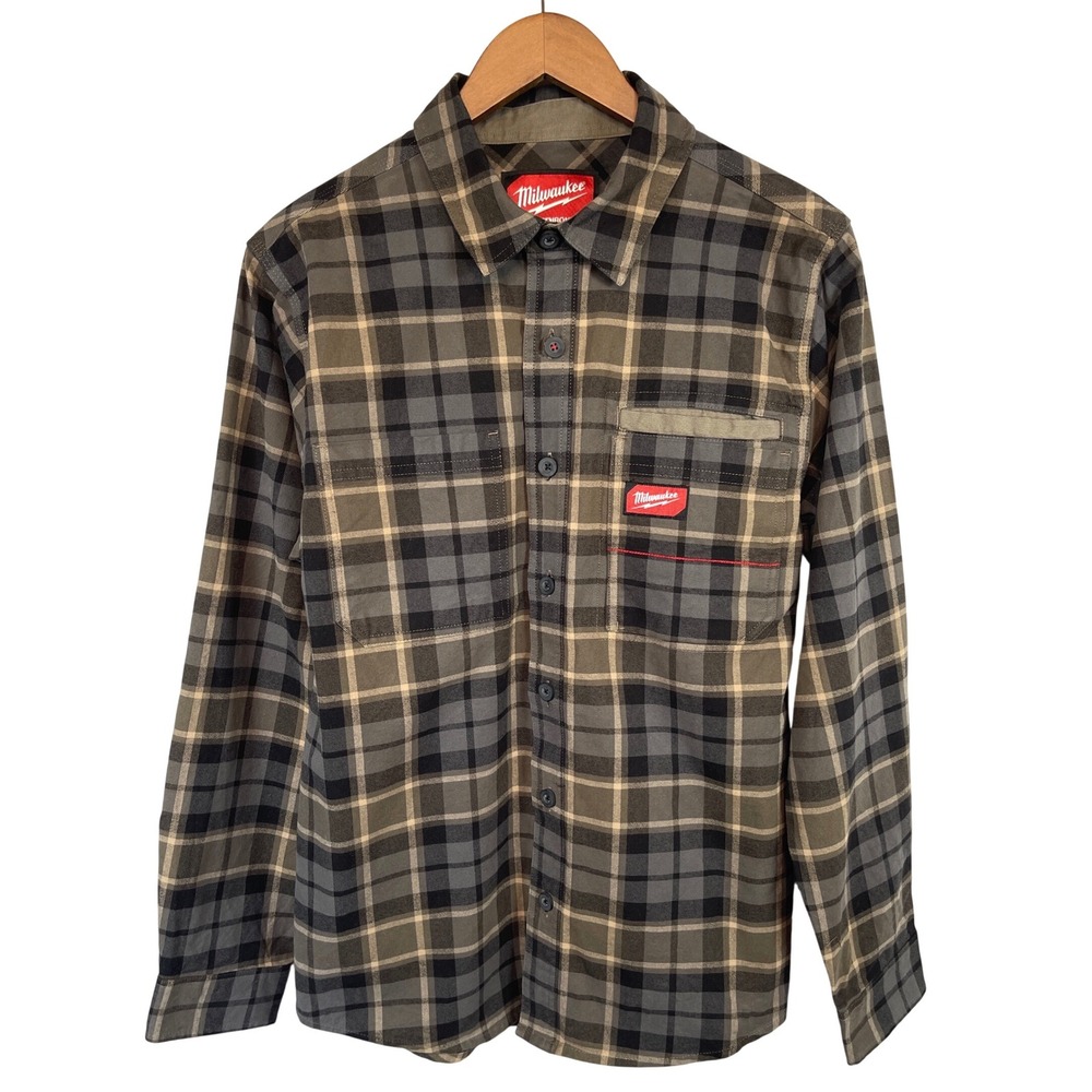 Milwaukee Gridiron Work Shirt Plaid Flannel Button Up S Utility Gorpcore Outdoor